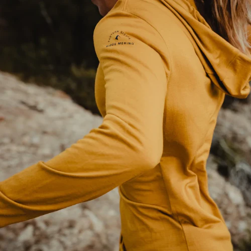 Women's Solstice Lightweight Wool Hoodie by Ridge Merino - Image 8